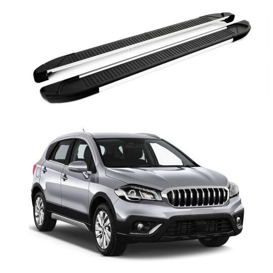 TURTLE Fits Suzuki Sx4 S-Cross 2014-2021 Side Step Another Silver