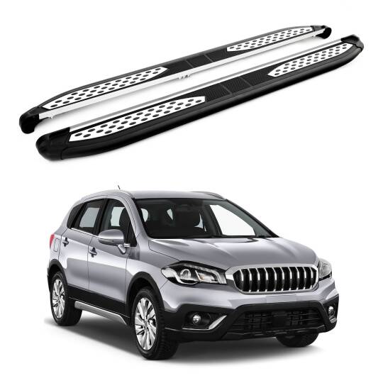 TURTLE Fits Suzuki Sx4 S-Cross 2014-2021 Side Step Plus Black