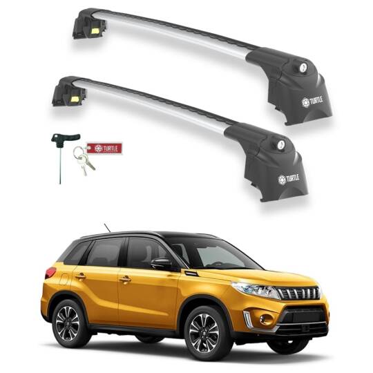 TURTLE Fits Suzuki Vitara (Ly) 2015-2025 Roof Rack Air2 Silver