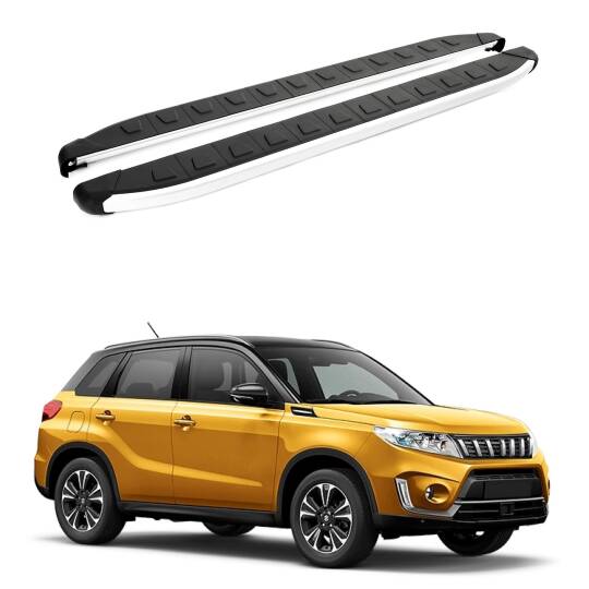 TURTLE Fits Suzuki Vitara (Ly) 2015-2025 Side Step Alyans Silver
