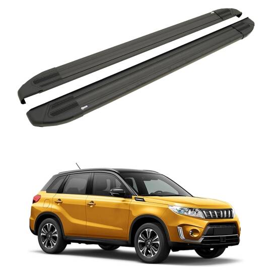 TURTLE Fits Suzuki Vitara (Ly) 2015-2025 Side Step Brillant Black