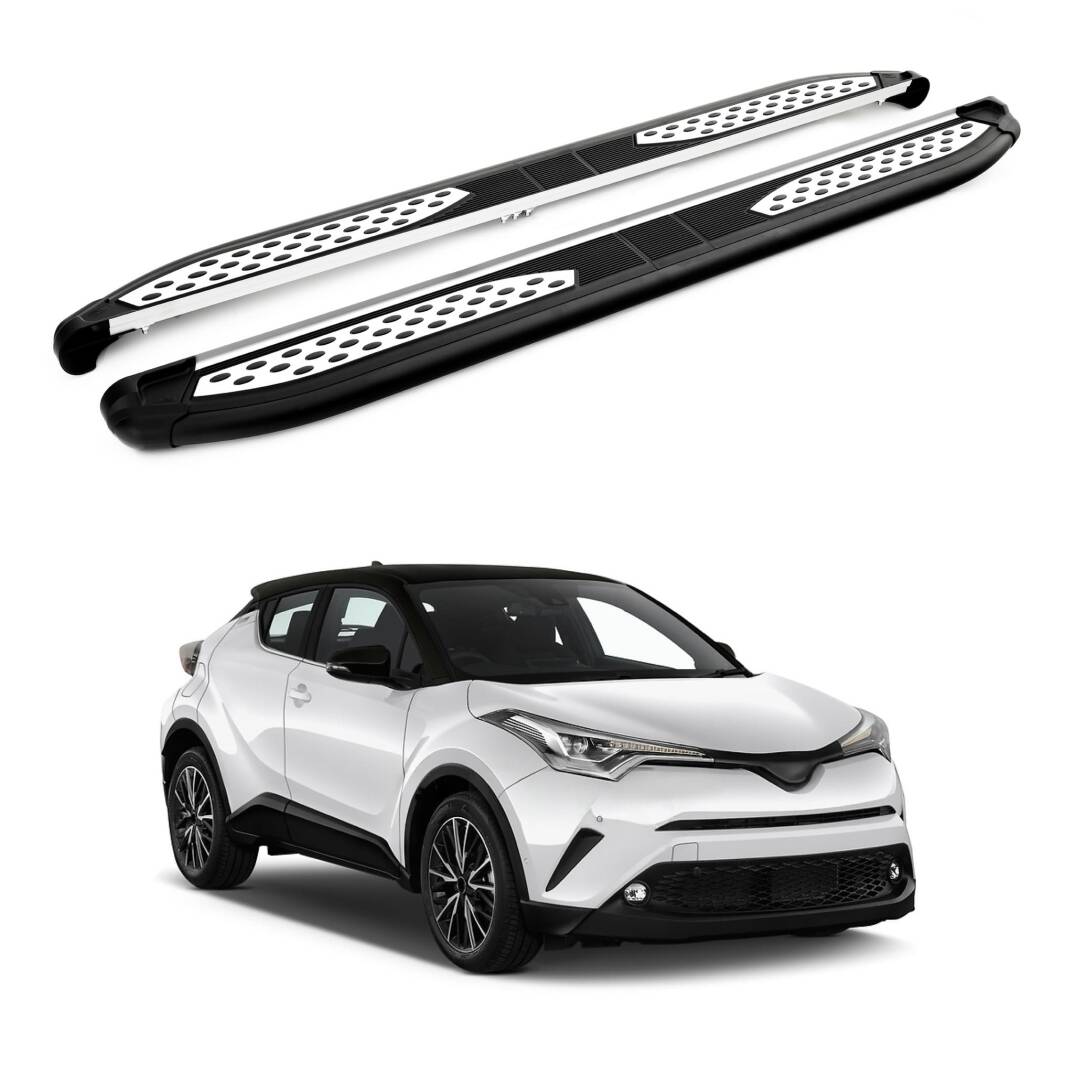 TURTLE Fits Toyota C-Hr (Ax10/Ax50) 2017-2025 Side Step Plus Black - 1
