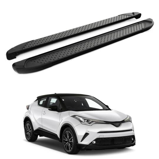 TURTLE Fits Toyota C-Hr (Ax10/Ax50) 2017-2025 Side Step Sapphire V1 Black