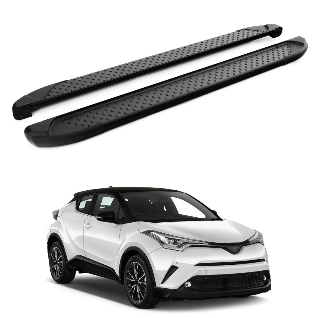 TURTLE Fits Toyota C-Hr (Ax10/Ax50) 2017-2025 Side Step Sapphire V1 Black - 1