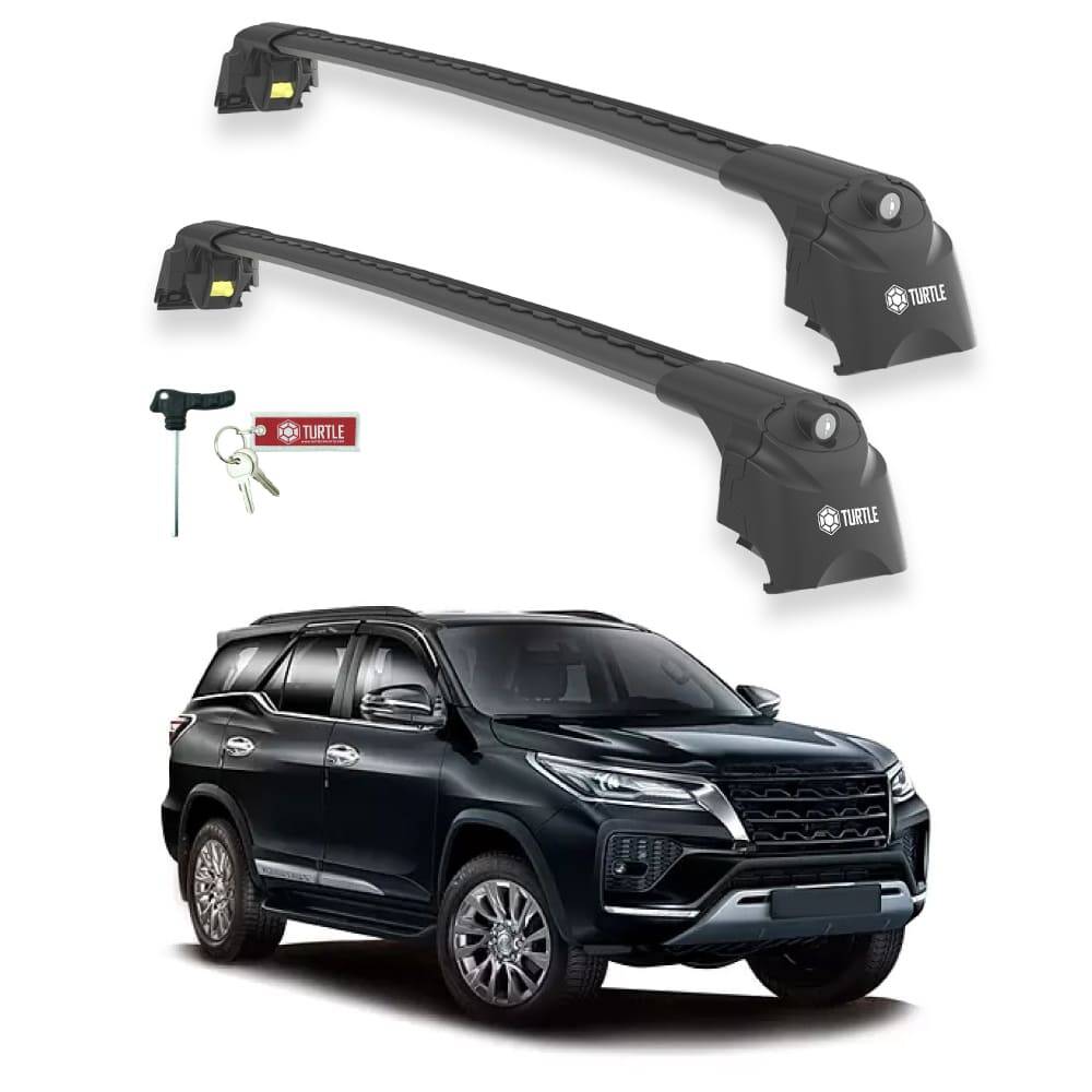 TURTLE Fits Toyota Fortuner (An160) 2015-2025 Roof Rack Air2 Black - 1
