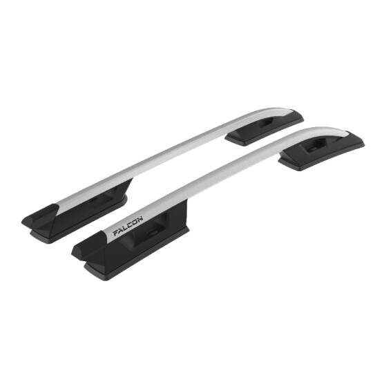 TURTLE Fits Toyota Hilux 2005-2014 Roof Rail Falcon Silver - 3
