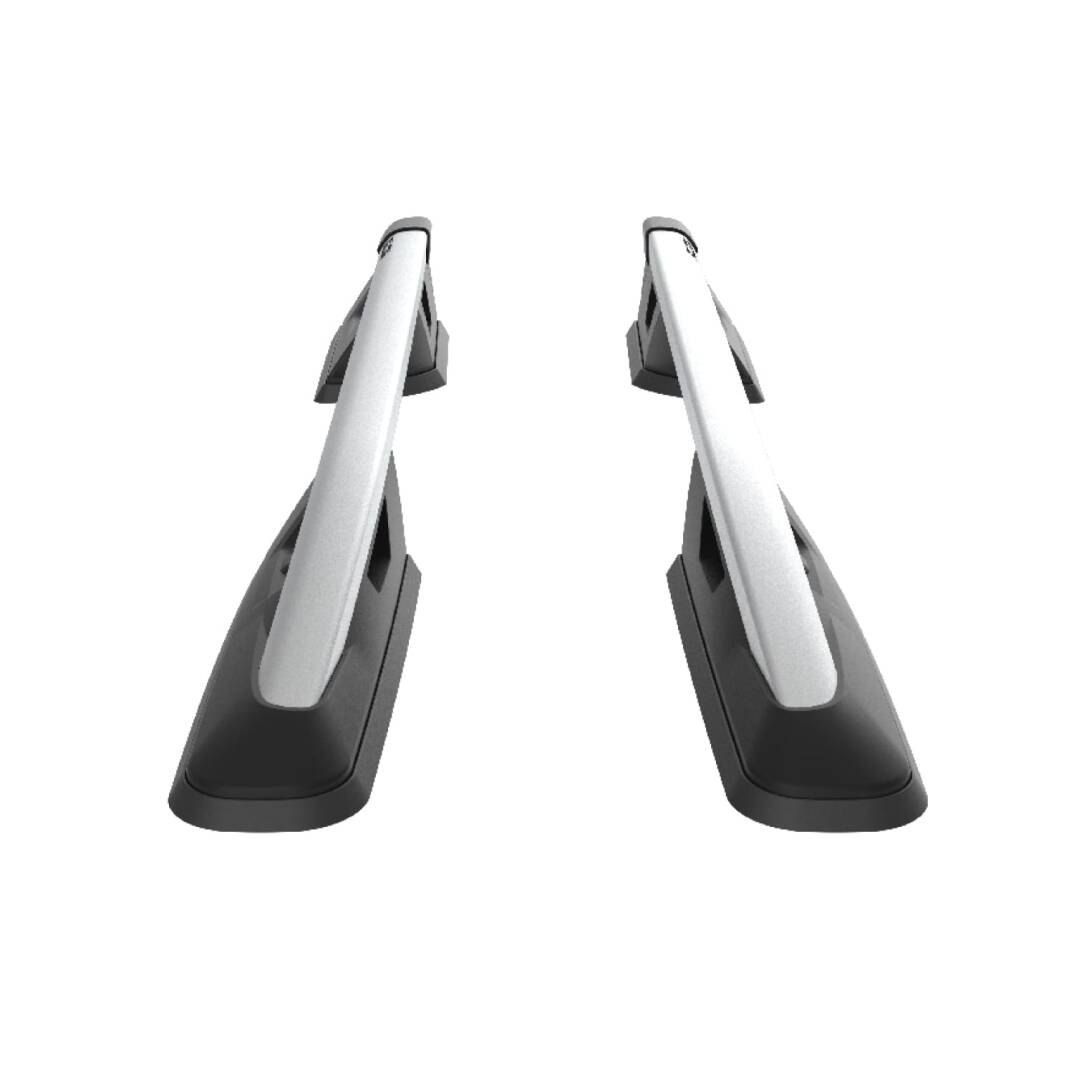 TURTLE Fits Toyota Hilux 2005-2014 Roof Rail Falcon Silver - 5