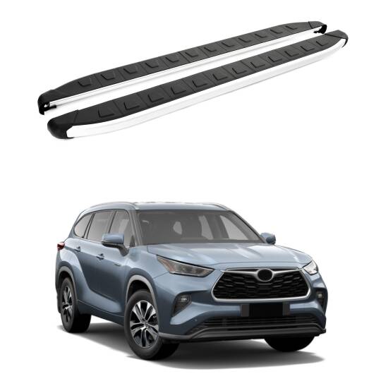 TURTLE Fits Toyota Kluger (Xu50) 2014-2019 Side Step Alyans Silver