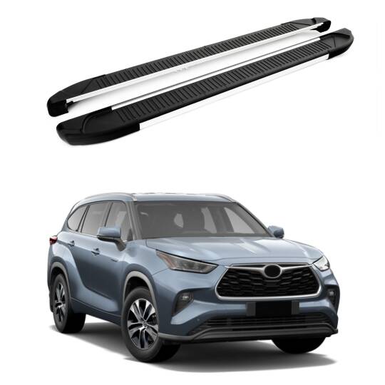 TURTLE Fits Toyota Kluger (Xu50) 2014-2019 Side Step Another Silver
