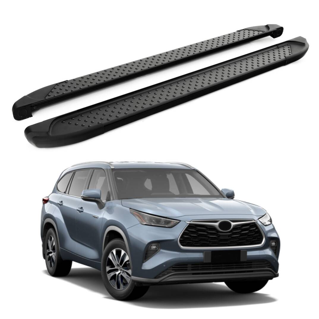 TURTLE Fits Toyota Kluger (Xu50) 2014-2019 Side Step Sapphire V1 Black - 1