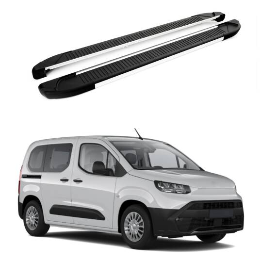 TURTLE Fits Toyota Proace City 2019-2025 / Lwb Side Step Another Silver