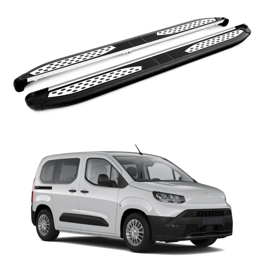 TURTLE Fits Toyota Proace City 2019-2025 / Lwb Side Step Plus Black - 1