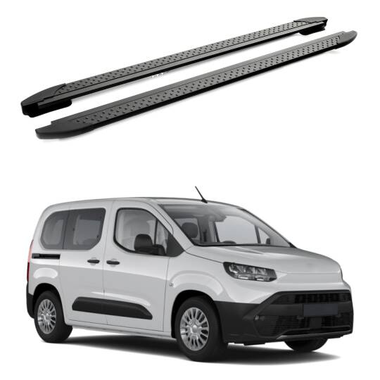 TURTLE Fits Toyota Proace City 2019-2025 / Swb Side Step Era V2 Black