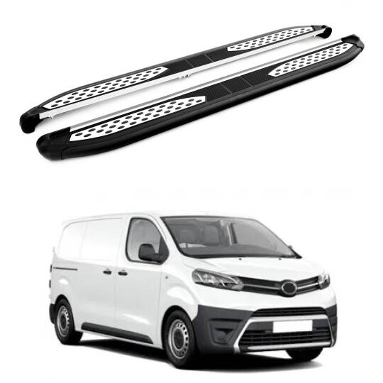 TURTLE Fits Toyota Proace (Mk2) 2013-2016 / Swb Side Step Plus Black