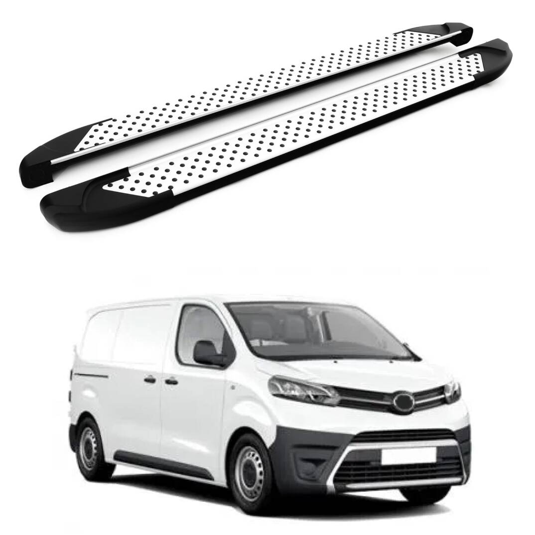 TURTLE Fits Toyota Proace (Mk2) 2013-2016 / Swb Side Step Sapphire V1 Silver - 1