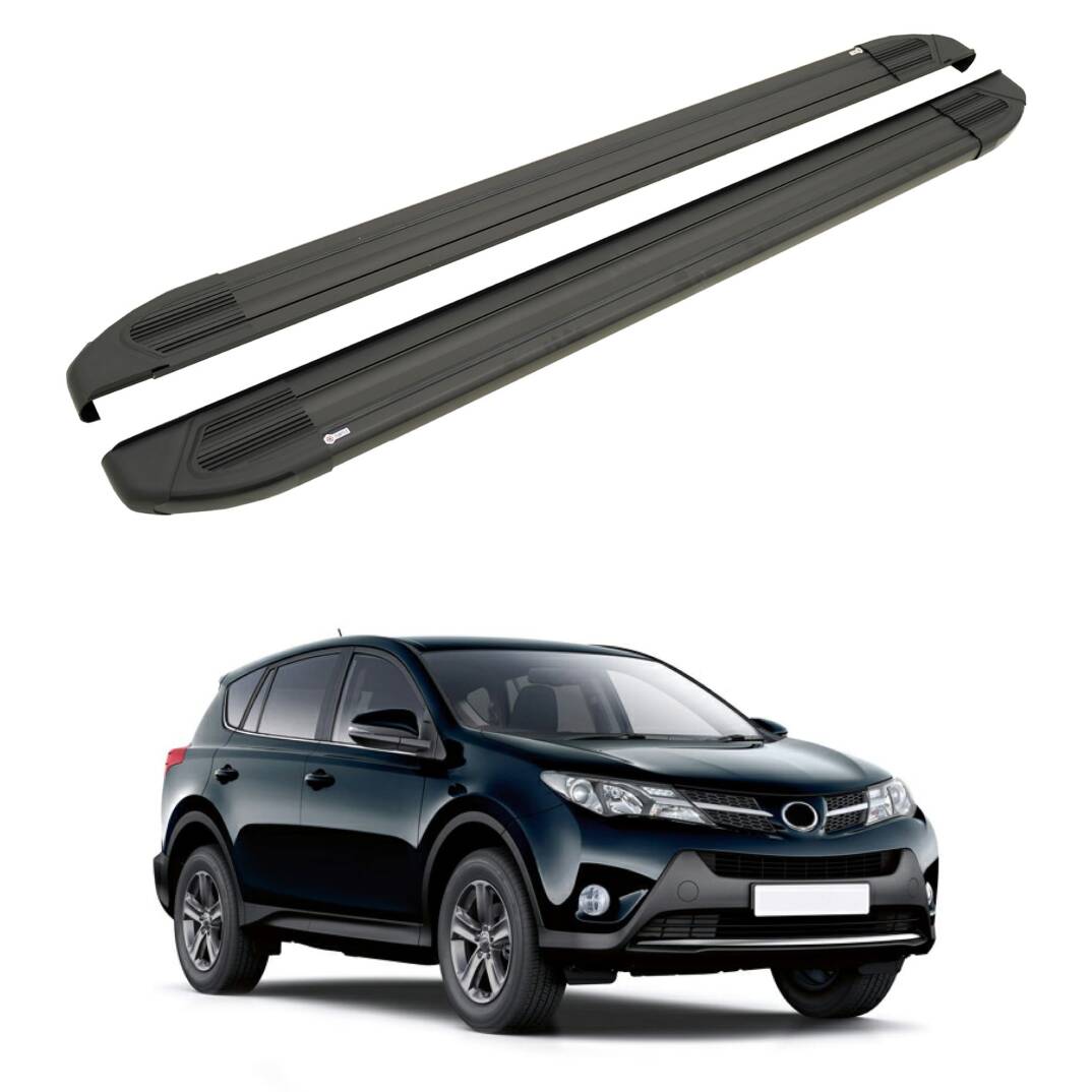 TURTLE Fits Toyota Rav4 (Xa40) 2013-2018 Side Step Brillant Black - 1