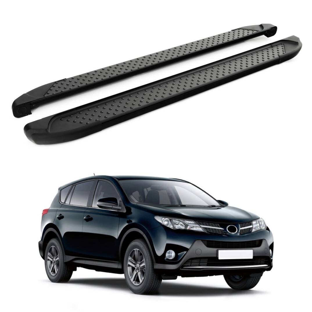 TURTLE Fits Toyota Rav4 (Xa40) 2013-2018 Side Step Sapphire V1 Black - 1