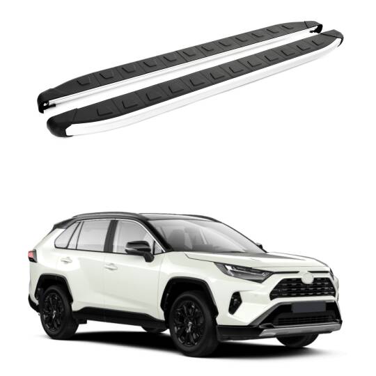 TURTLE Fits Toyota Rav4 (Xa50) 2019-2025 Side Step Alyans Silver