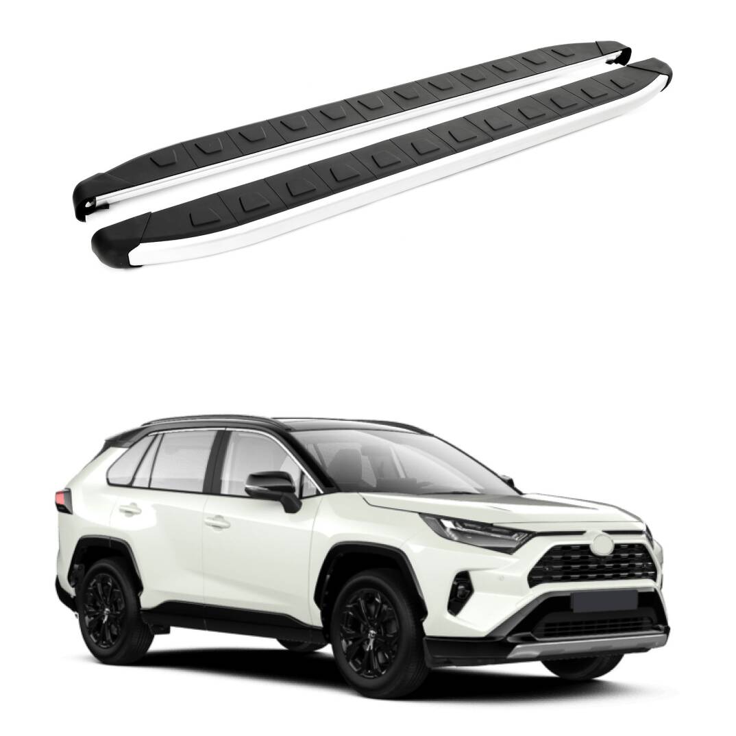 TURTLE Fits Toyota Rav4 (Xa50) 2019-2025 Side Step Alyans Silver - 1