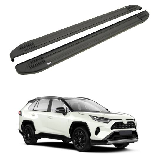 TURTLE Fits Toyota Rav4 (Xa50) 2019-2025 Side Step Brillant Black