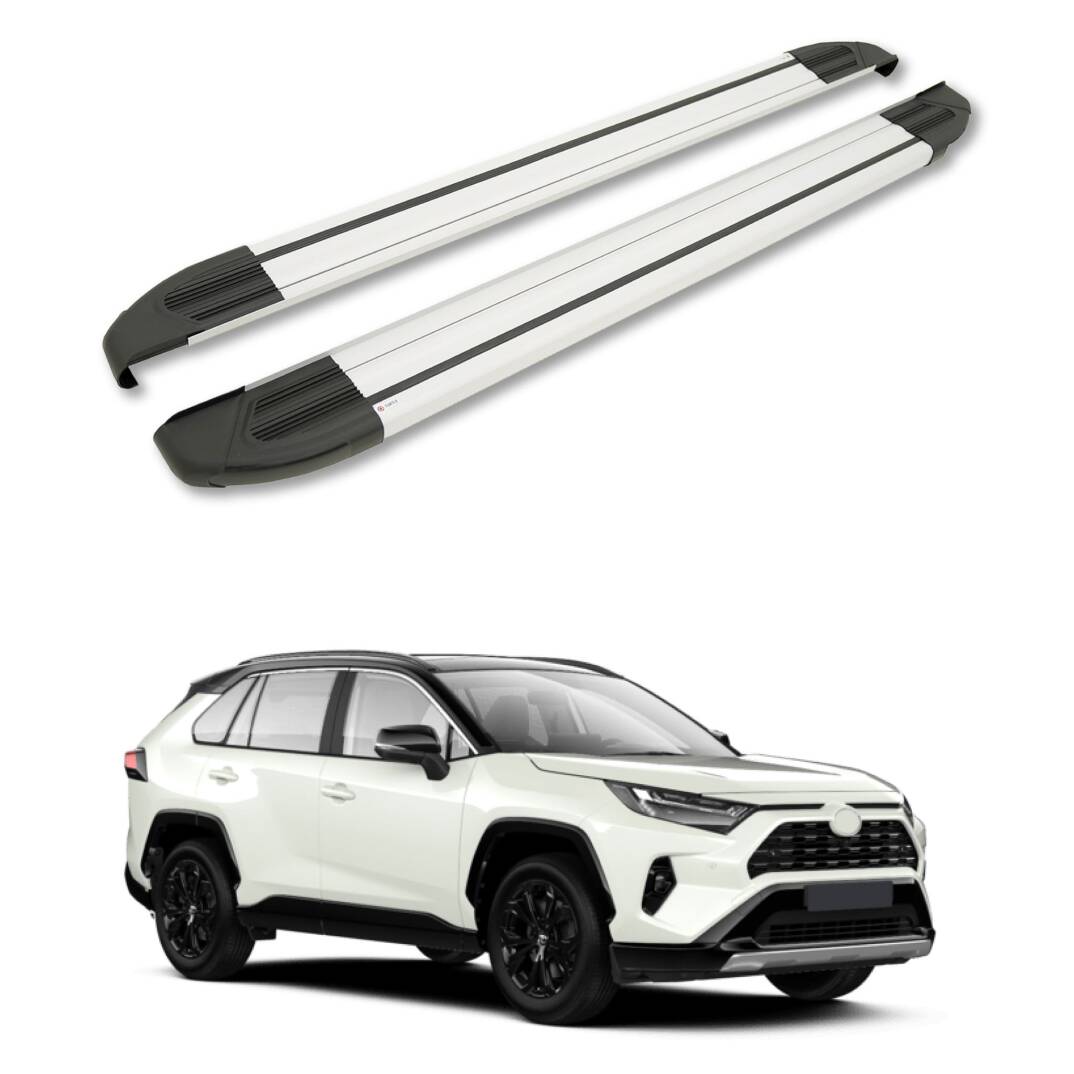 TURTLE Fits Toyota Rav4 (Xa50) 2019-2025 Side Step Brillant Silver - 1