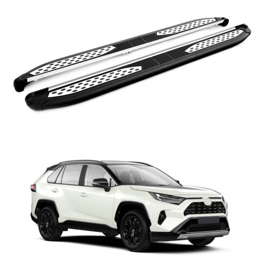 TURTLE Fits Toyota Rav4 (Xa50) 2019-2025 Side Step Plus Black
