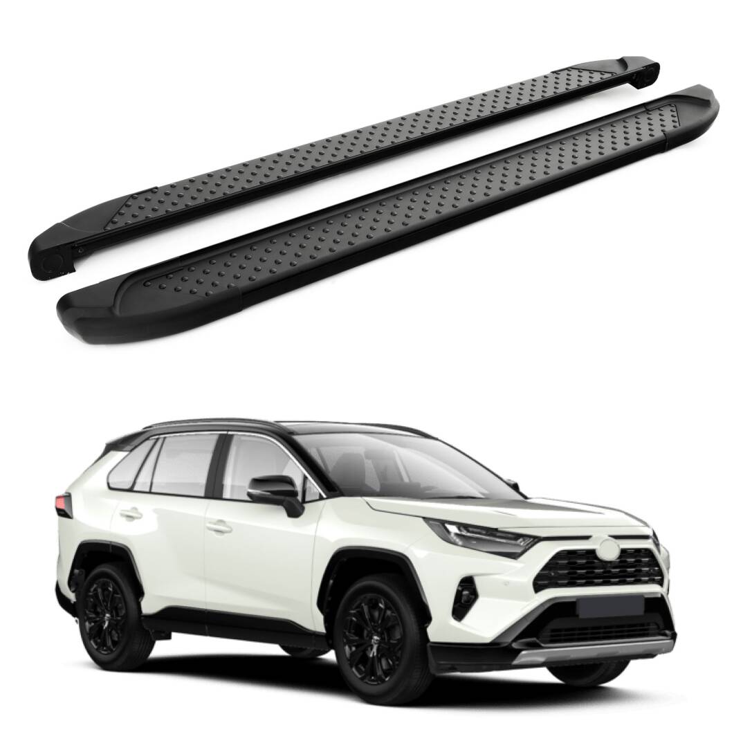 TURTLE Fits Toyota Rav4 (Xa50) 2019-2025 Side Step Sapphire V1 Black - 1