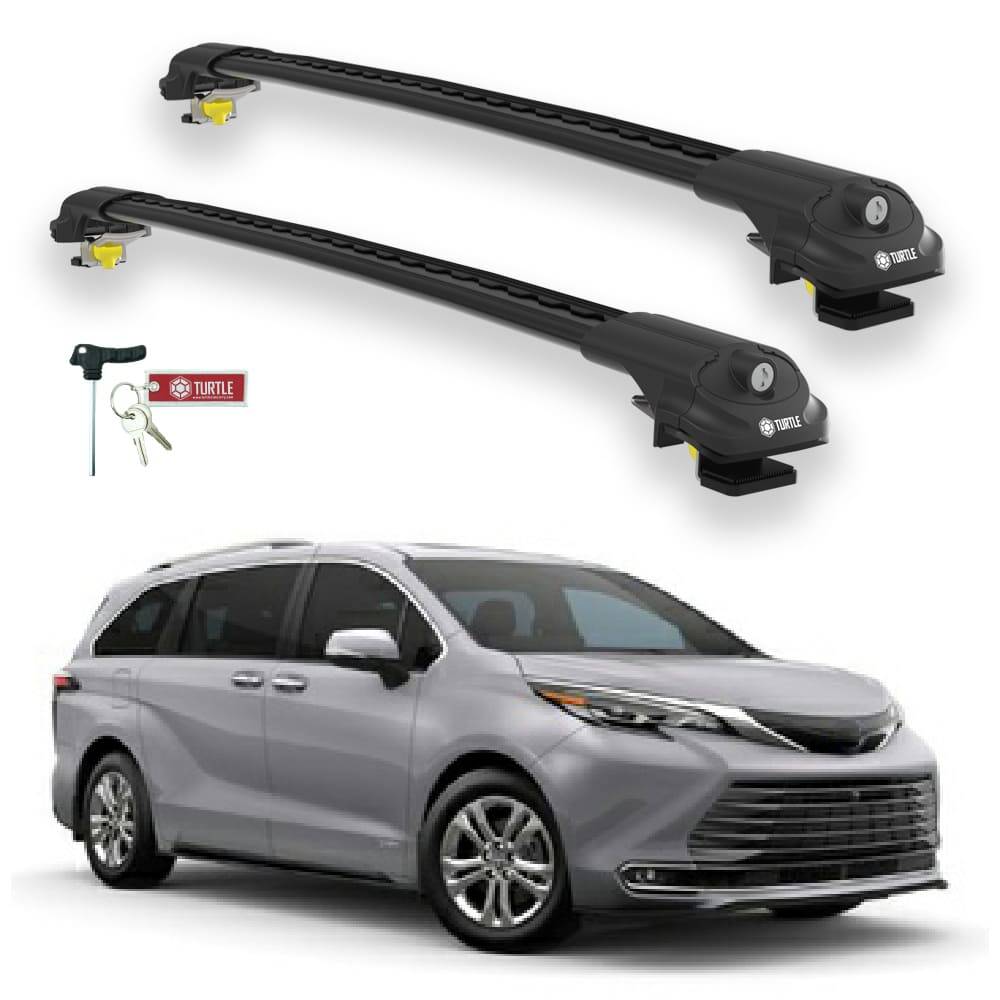 TURTLE Fits Toyota Sienna (Xl40) 2021-2025 Roof Rack Air1 Black - 1