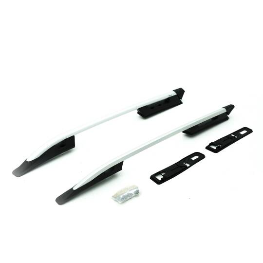 TURTLE Fits Volkswagen Amarok 2010-2022 Roof Rail Falcon Silver - 2