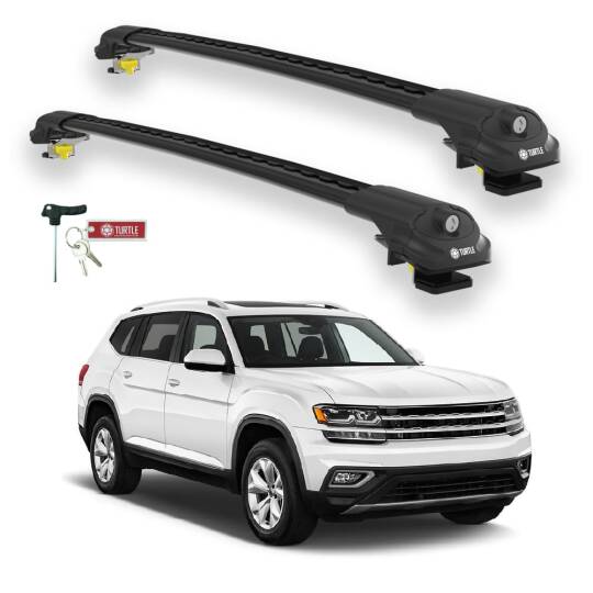 TURTLE Fits Volkswagen Atlas 2018-2025 Roof Rack Air1 Black