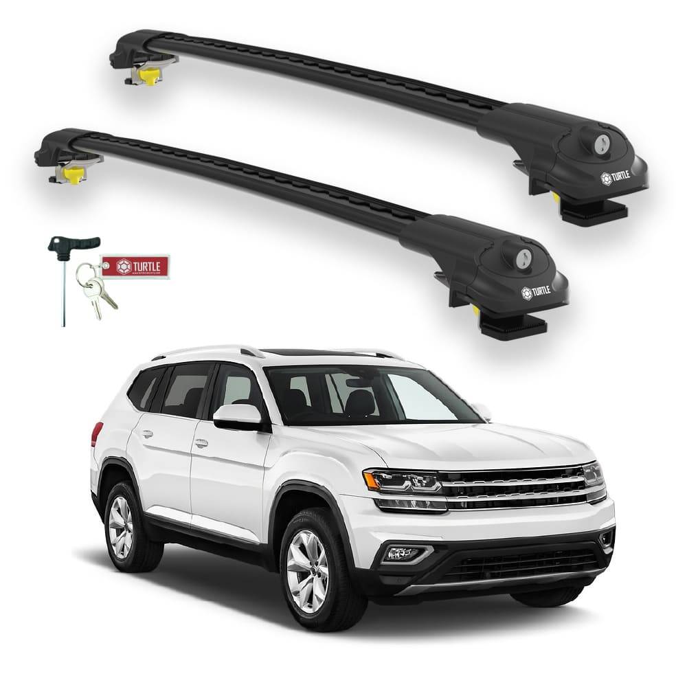 TURTLE Fits Volkswagen Atlas 2018-2025 Roof Rack Air1 Black - 1