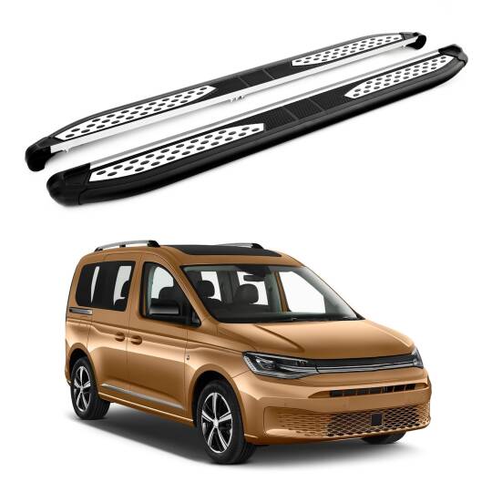 TURTLE Fits Volkswagen Caddy 2020-2025 / Swb Side Step Plus Black