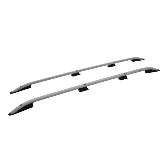 TURTLE Fits Volkswagen Caddy (2K) 2003-2019 / Lwb Roof Rail Crown Silver
