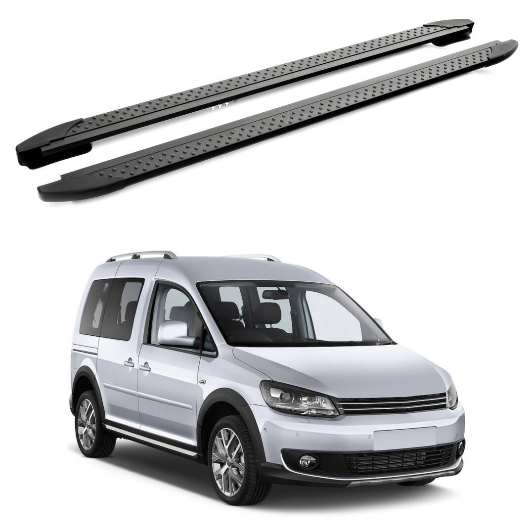 TURTLE Fits Volkswagen Caddy (2K) 2003-2019 / Swb Side Step Era V1 Black - 1