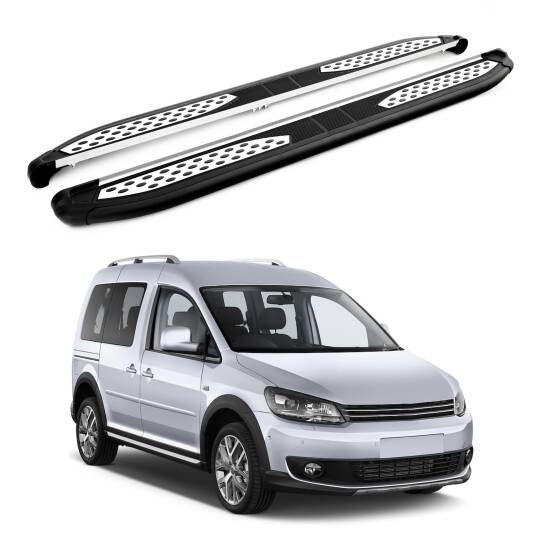 TURTLE Fits Volkswagen Caddy (2K) 2003-2019 / Swb Side Step Plus Black