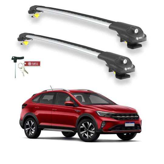 TURTLE Fits Volkswagen Nivus 2021-2025 Roof Rack Air1 Silver