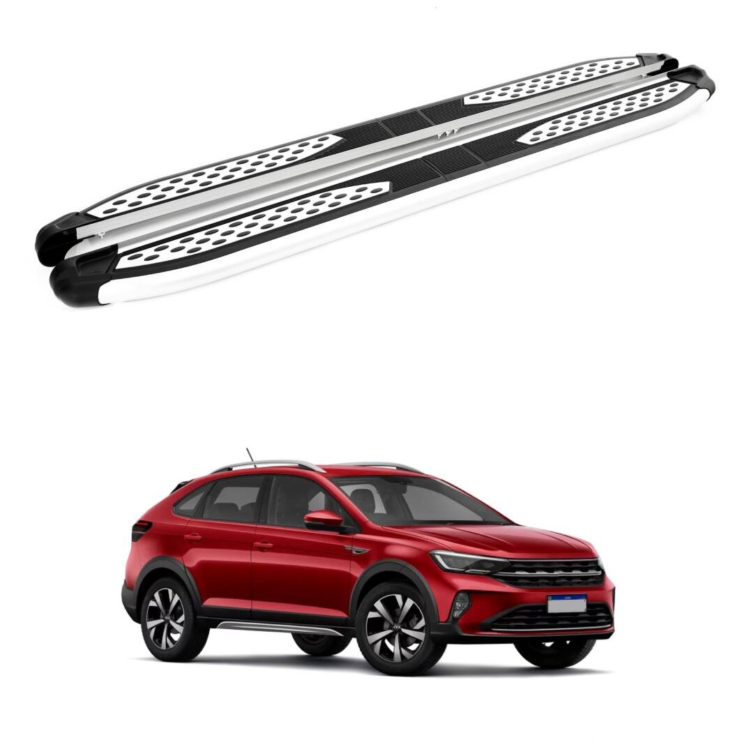 TURTLE Fits Volkswagen Nivus 2021-2025 Side Step Plus Silver - 1