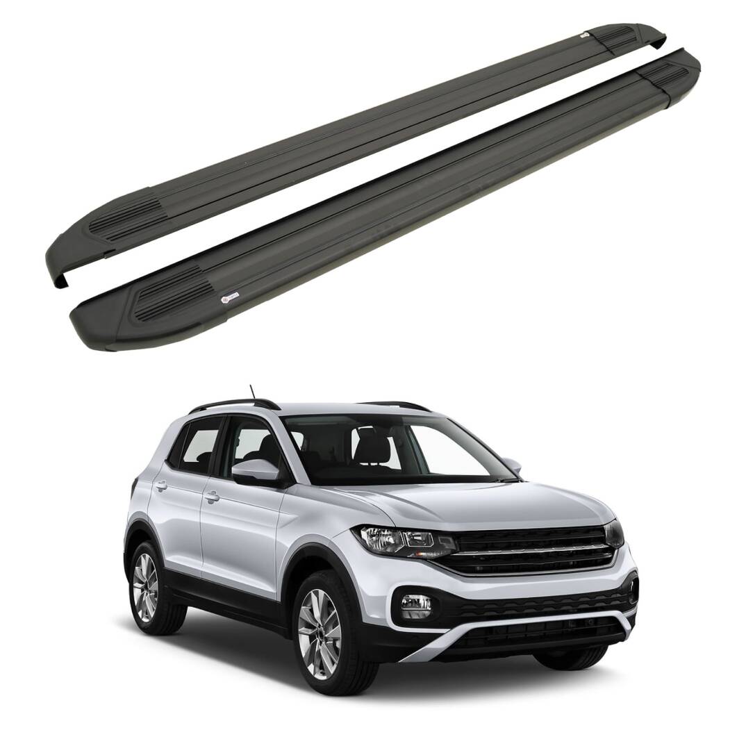 TURTLE Fits Volkswagen T-Cross (C11) 2019-2025 Side Step Brillant Black - 1