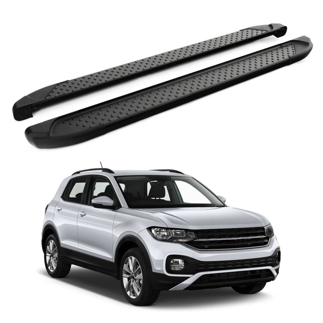 TURTLE Fits Volkswagen T-Cross (C11) 2019-2025 Side Step Sapphire V1 Black - 1