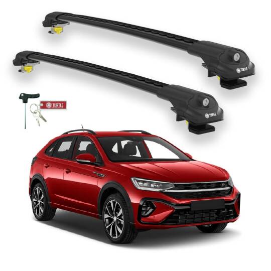 TURTLE Fits Volkswagen Taigo 2021-2025 Roof Rack Air1 Black