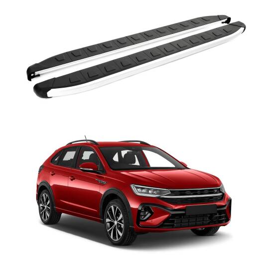 TURTLE Fits Volkswagen Taigo 2021-2025 Side Step Alyans Silver