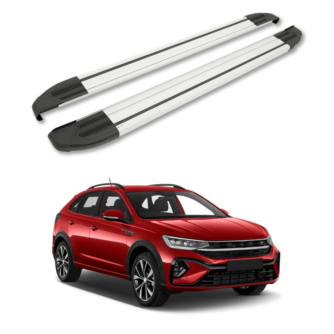 TURTLE Fits Volkswagen Taigo 2021-2025 Side Step Brillant Silver - 1