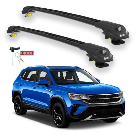 TURTLE Fits Volkswagen Taos 2021-2025 Roof Rack Air1 Black