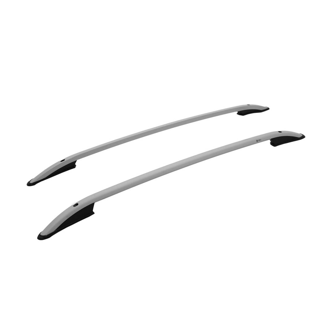 TURTLE Fits Volkswagen Tiguan (Ad/Bw) 2016-2023 Roof Rail Crown Silver - 1