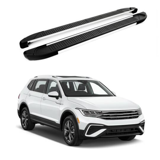 TURTLE Fits Volkswagen Tiguan (Ad/Bw) 2016-2023 Side Step Another Silver