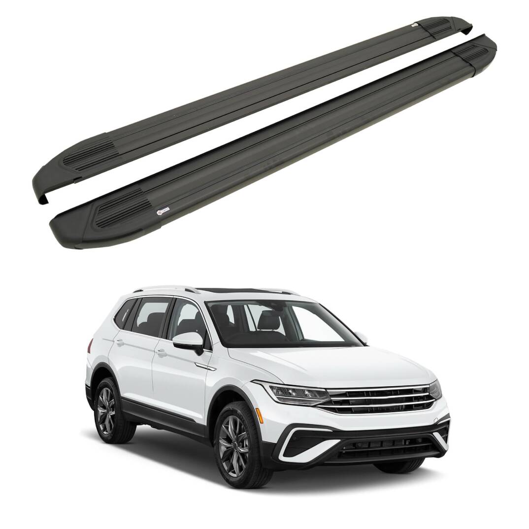 TURTLE Fits Volkswagen Tiguan (Ad/Bw) 2016-2023 Side Step Brillant Black - 1