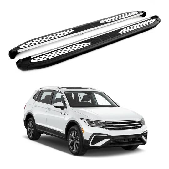TURTLE Fits Volkswagen Tiguan (Ad/Bw) 2016-2023 Side Step Plus Black