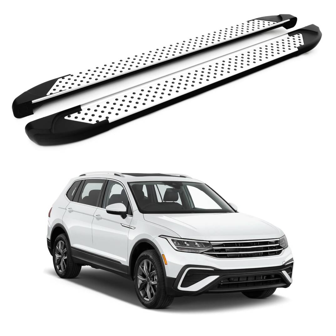 TURTLE Fits Volkswagen Tiguan (Ad/Bw) 2016-2023 Side Step Sapphire V1 Silver - 1