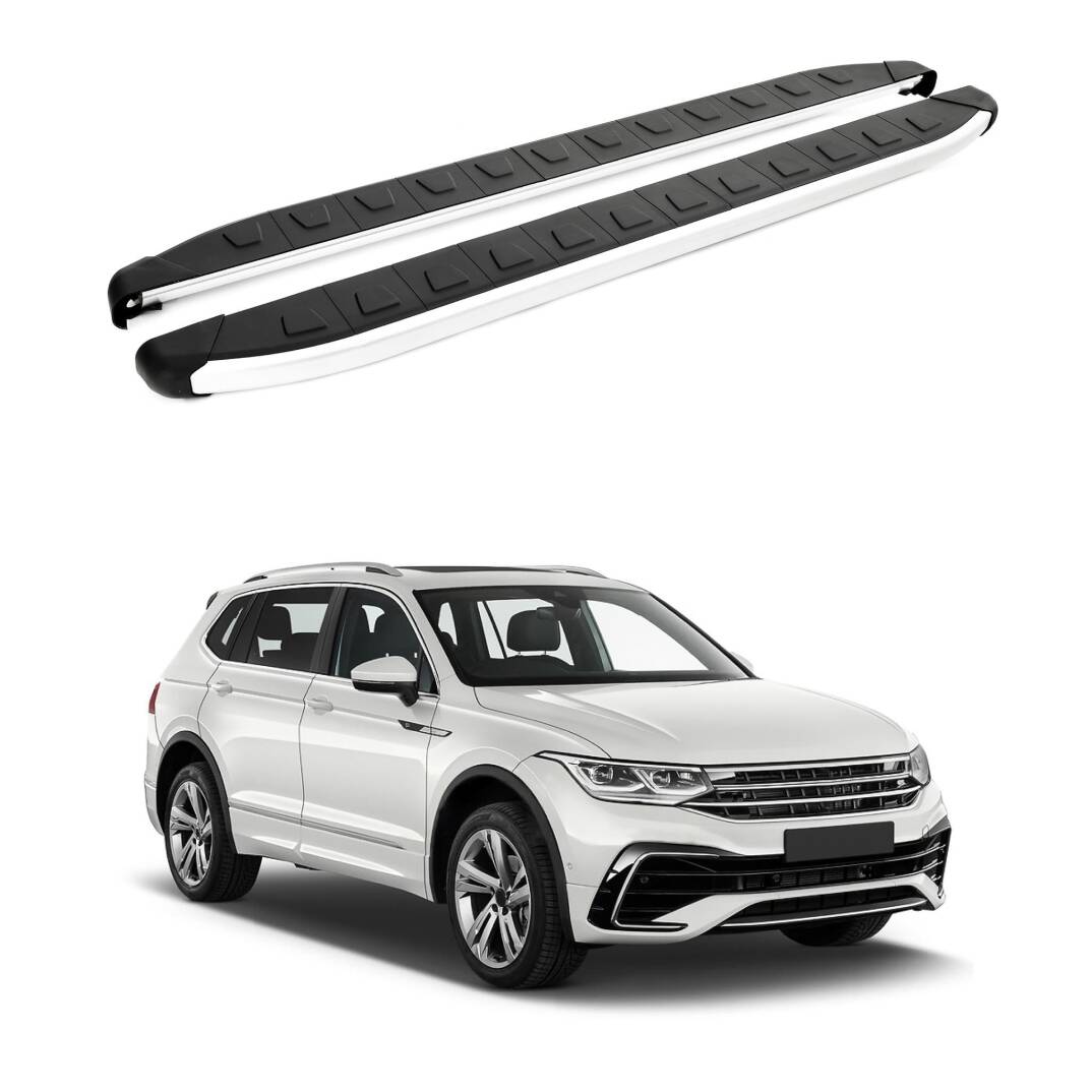 TURTLE Fits Volkswagen Tiguan Allspace (Ad/Bw) 2018-2023 Side Step Alyans Silver - 1