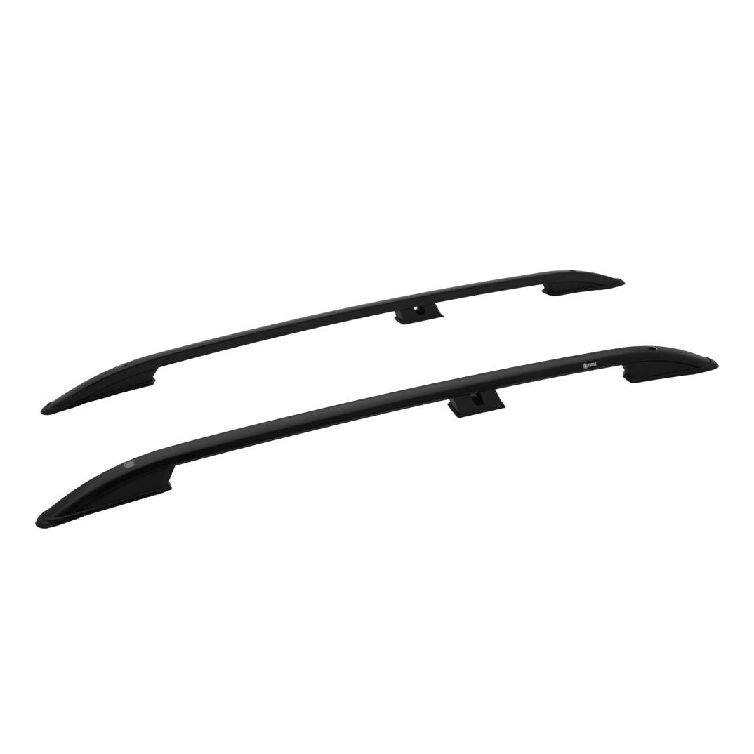 TURTLE Fits Volkswagen Touareg (7L) 2002-2010 Roof Rail Crown Black - 1